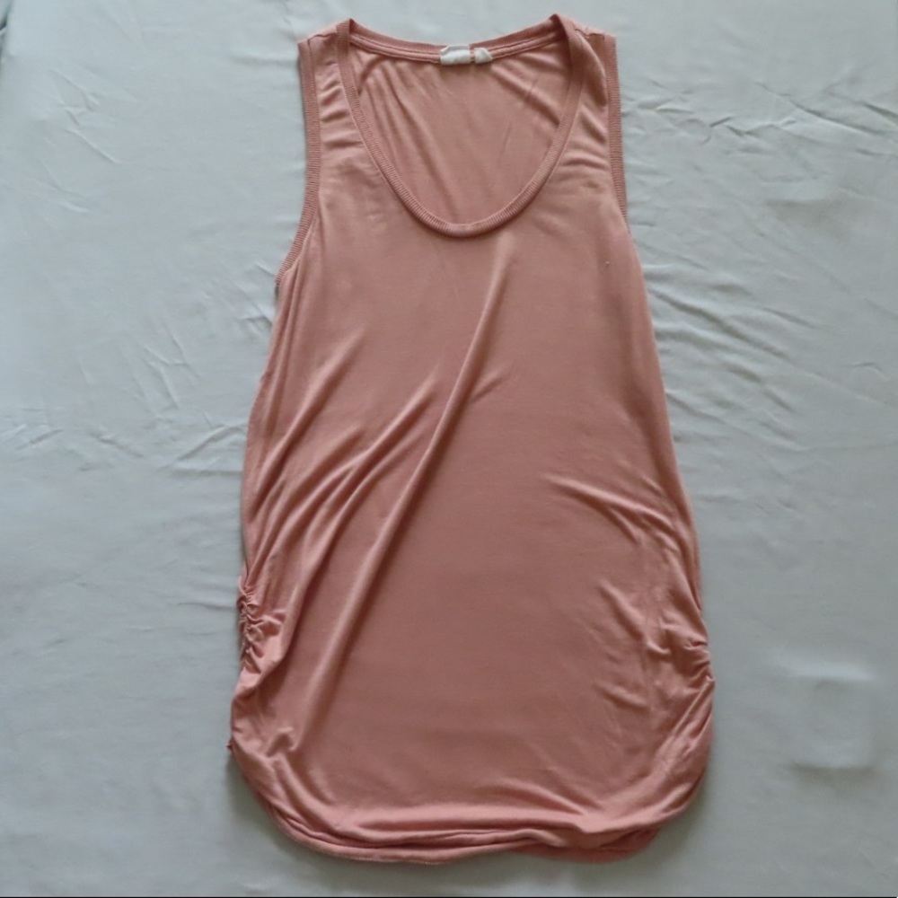 Pink Tank Top with side detail